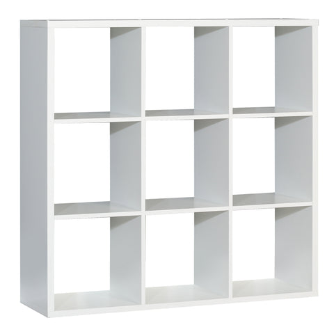 Mauro 3x3 Storage Unit in Matt White — front view