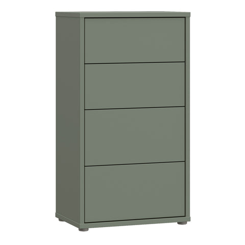 Alice Springs Tall 4 Drawer Chest with Push — front view