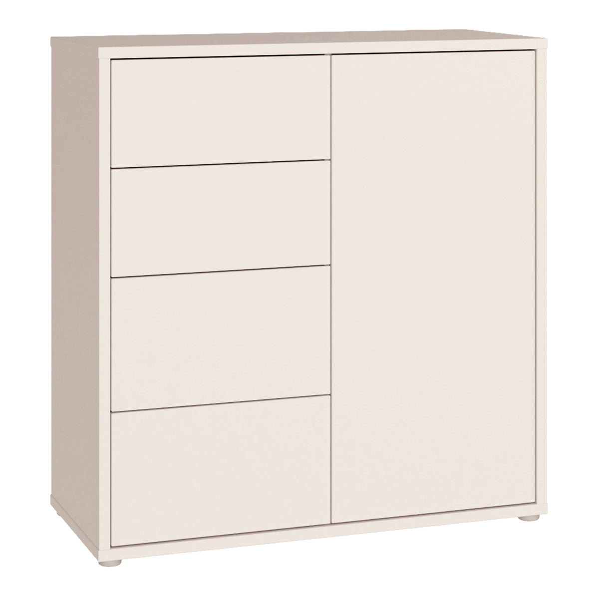 Alice Springs Storage Unit with 4 Drawers & 1 Door with Push — front view