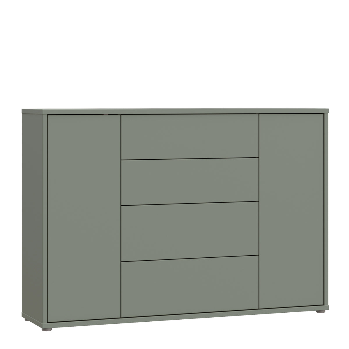 Alice Springs Wide Sideboard with 4 Drawers & 2 Doors with Push — front view
