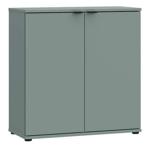 Ganymede 2 Door Cupboard in Sage Green — front view