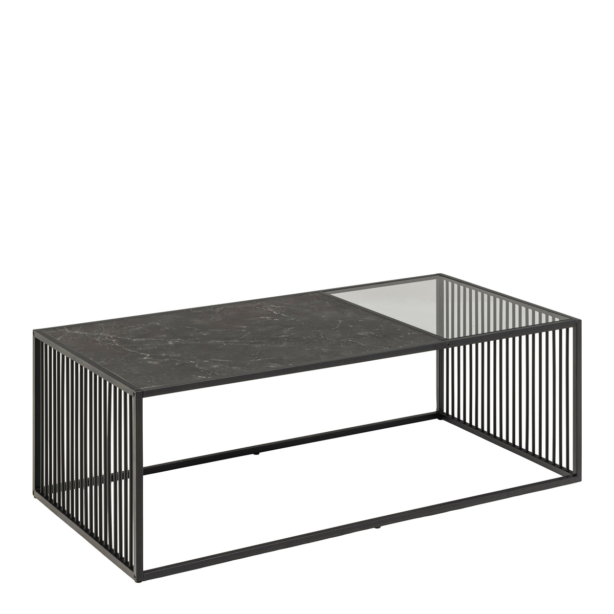 Strington Coffee Table in Black — front view