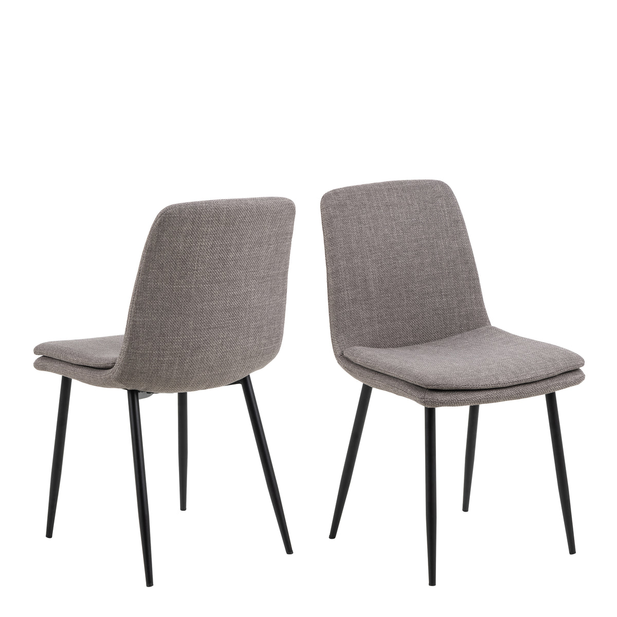 Becca Dining Chair in Light Brown Set of 4 — front view