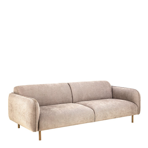 Westham 3 Seater Sofa in Fay Beige Fabric — view