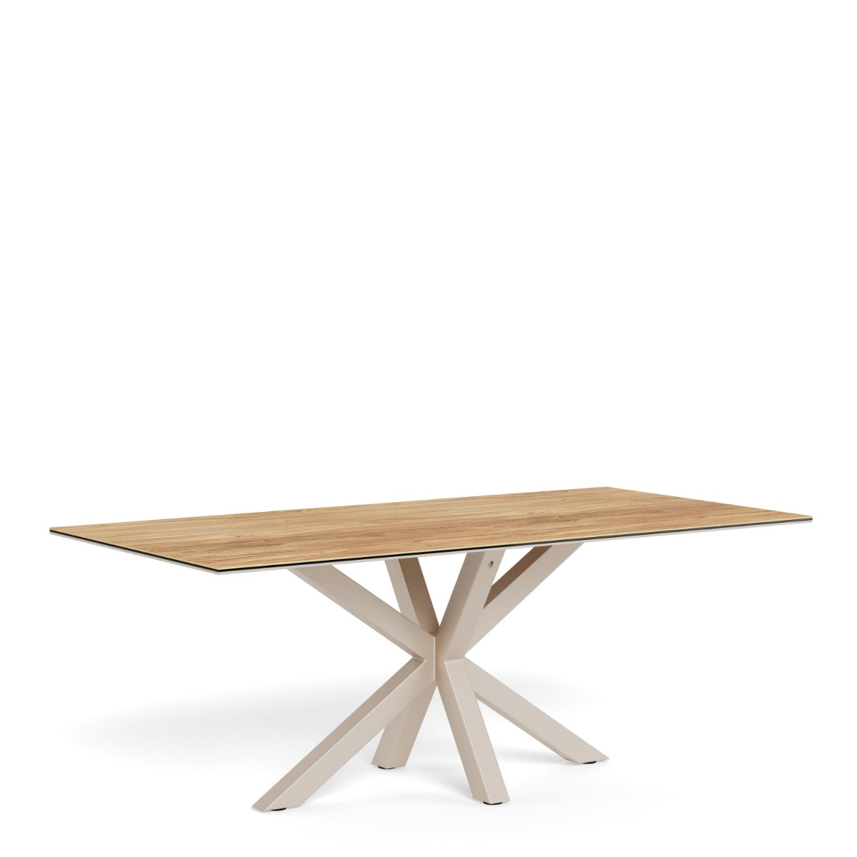 Heaven Dining Table - Wild Oak Ceramic Glass Top Grey 200x100cm