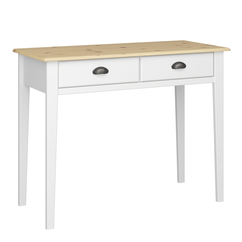 Nola Hall Table in White and Pine - view 1