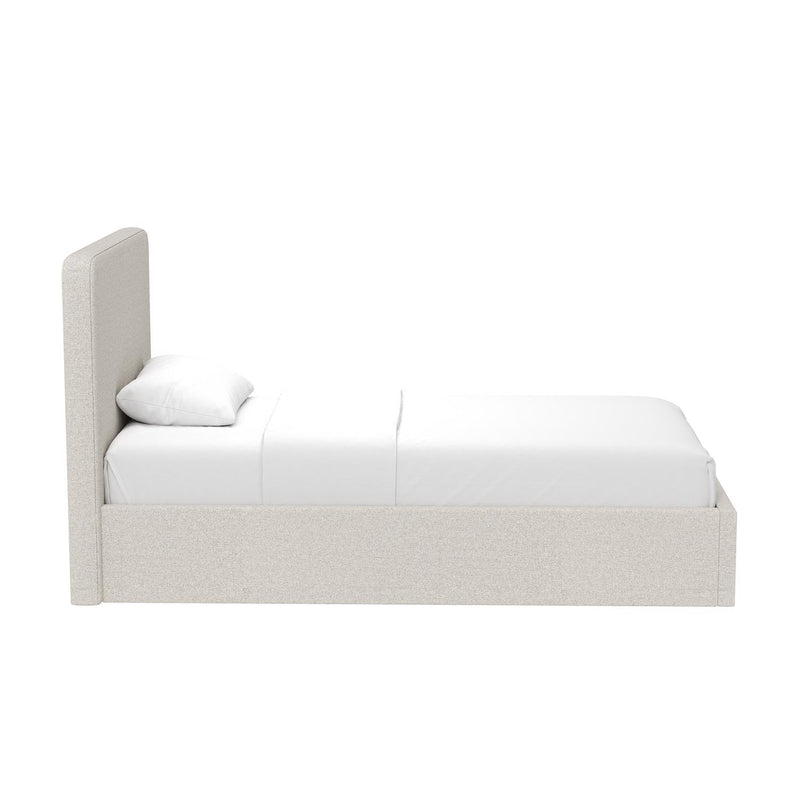 Walton Beige Fabric Single Ottoman Storage Bedframe