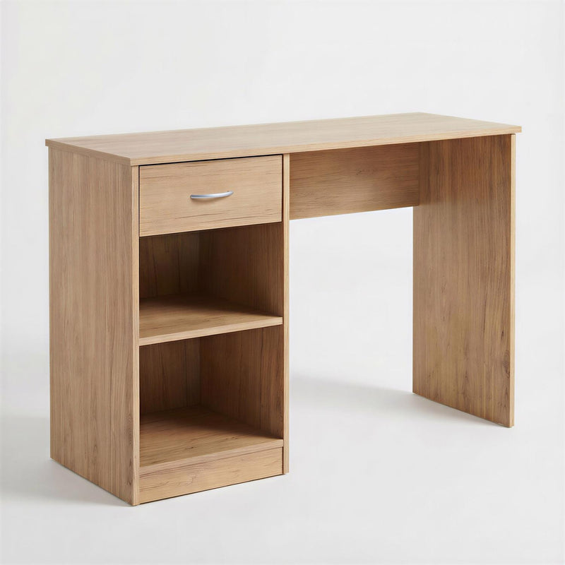 FWStyle Promo 1 Drawer Open Shelf Study Desk - Oak