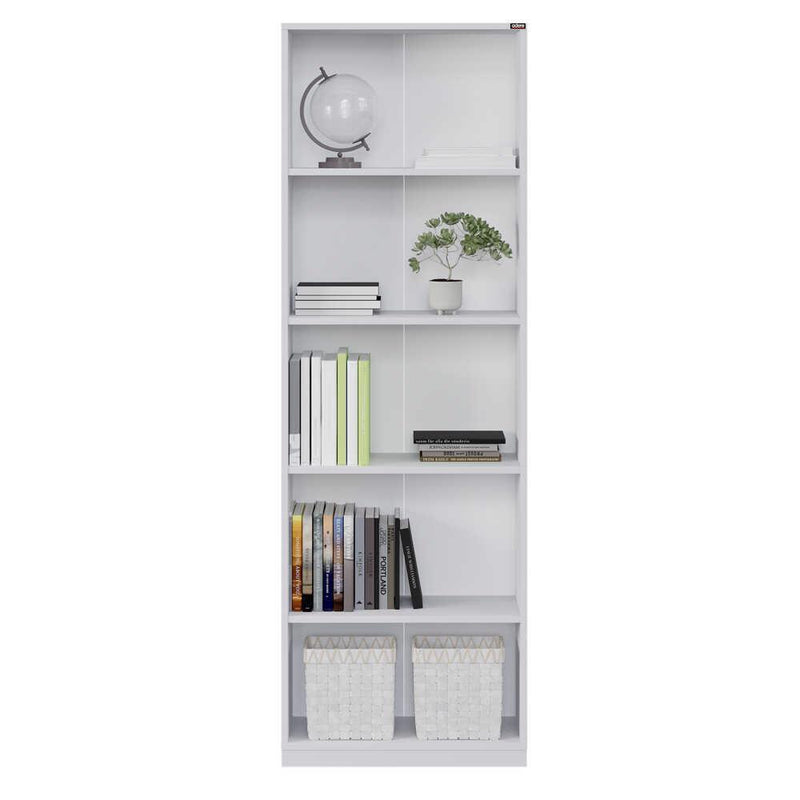 Adore Matt White 5 Tier Bookcase Shelving Unit