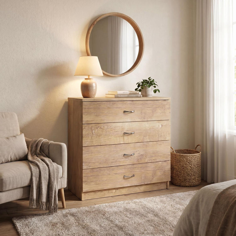Promo 4 Drawer Chest Of Drawers - Oak