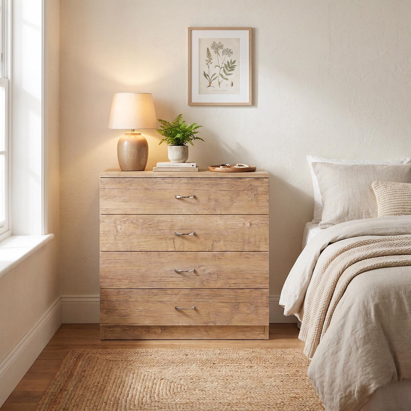 Promo 4 Drawer Chest Of Drawers - Oak
