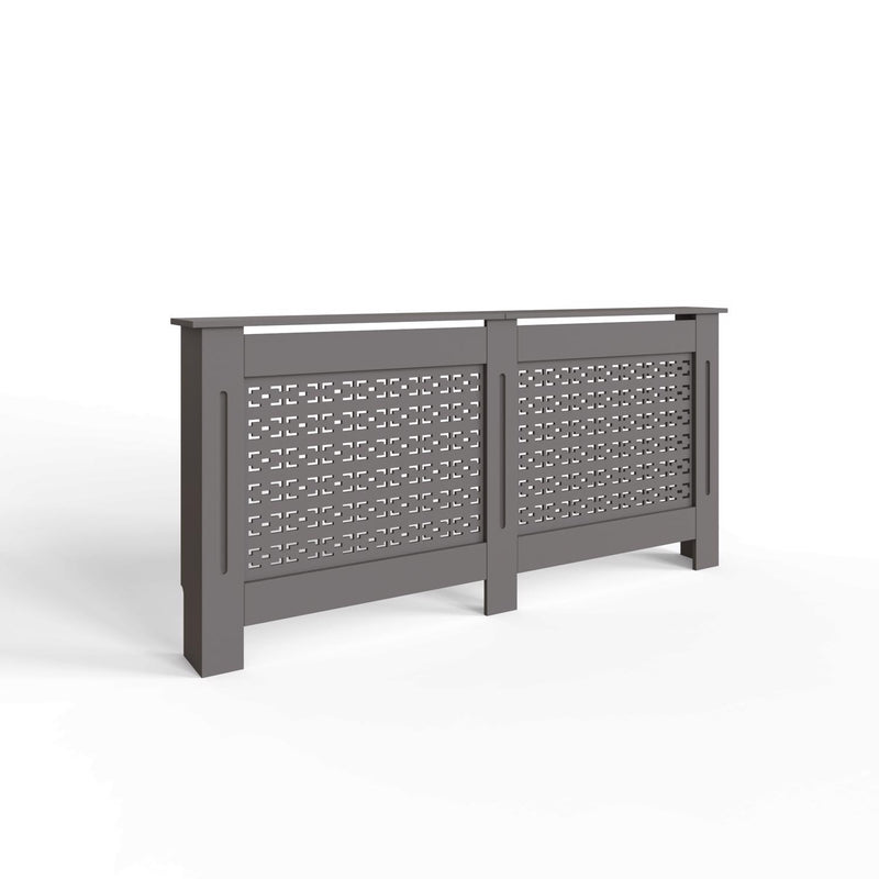 FWStyle Geometric Pattern Extra Large Grey Radiator Cover