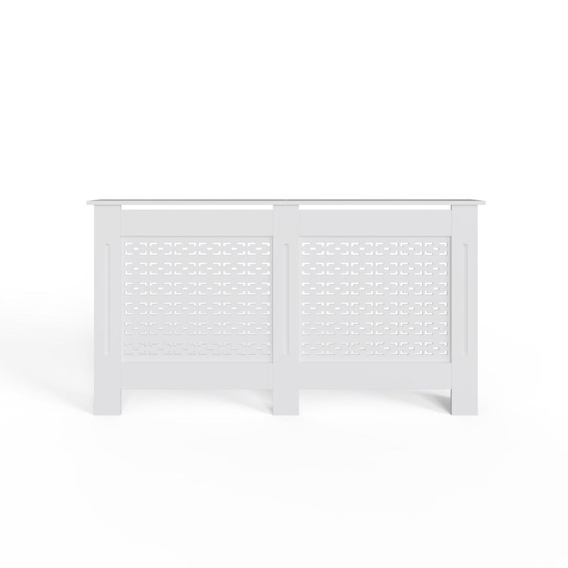 FWStyle Geometric Pattern Large White Radiator Cover