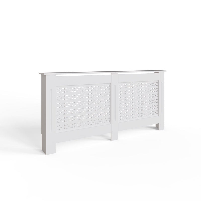 FWStyle Geometric Pattern Extra Large White Radiator Cover