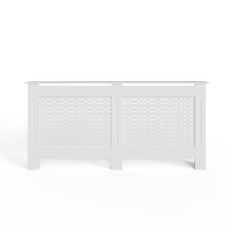 FWStyle Geometric Pattern Extra Large White Radiator Cover
