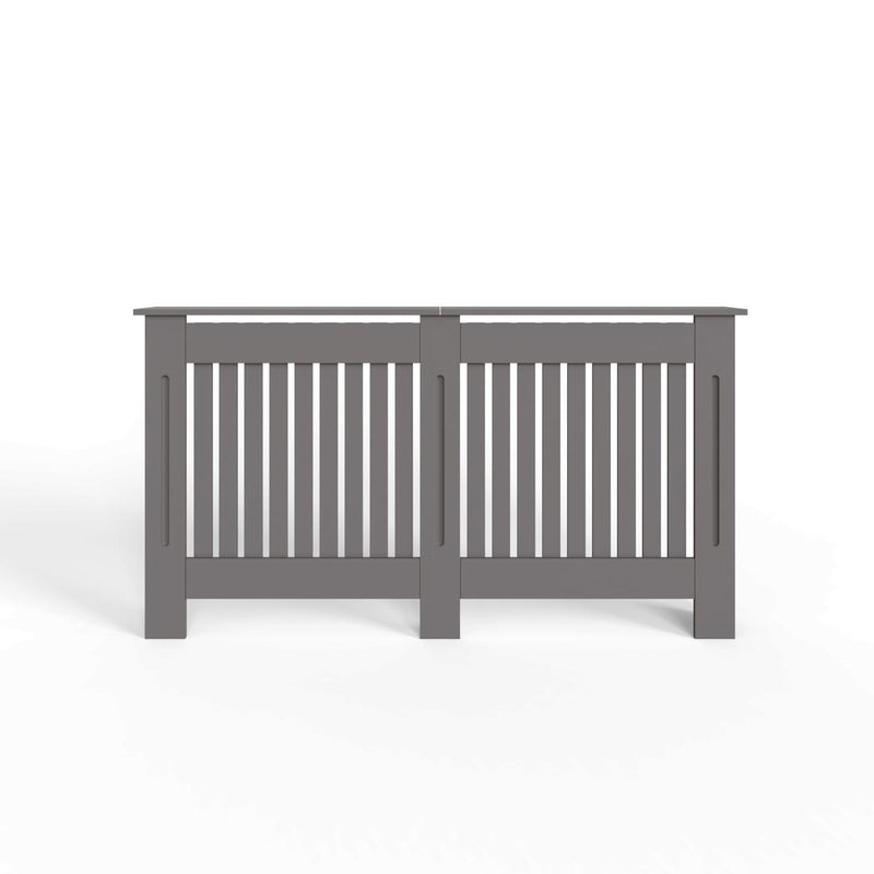 FWStyle Vertical Slat Large MDF Grey Radiator Cover