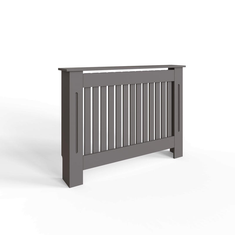 FWStyle Vertical Slat Medium MDF Grey Radiator Cover