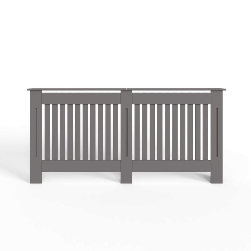 FWStyle Vertical Slat Extra Large MDF Grey Radiator Cover