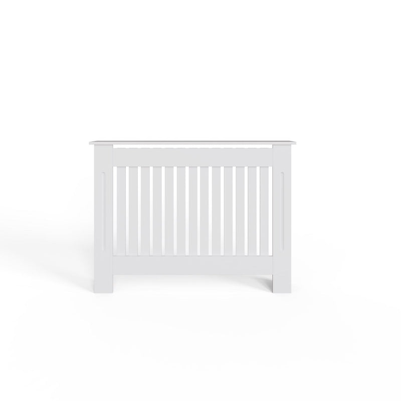 FWStyle Vertical Slat Medium MDF White Radiator Cover