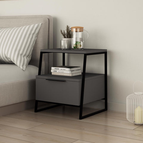 Pal Modern Nightstand Anthracite Grey