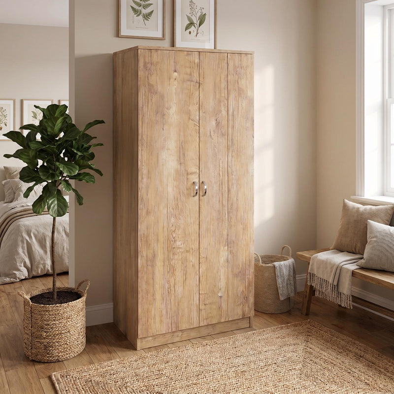 Promo 2 Door Double Wardrobe - Oak