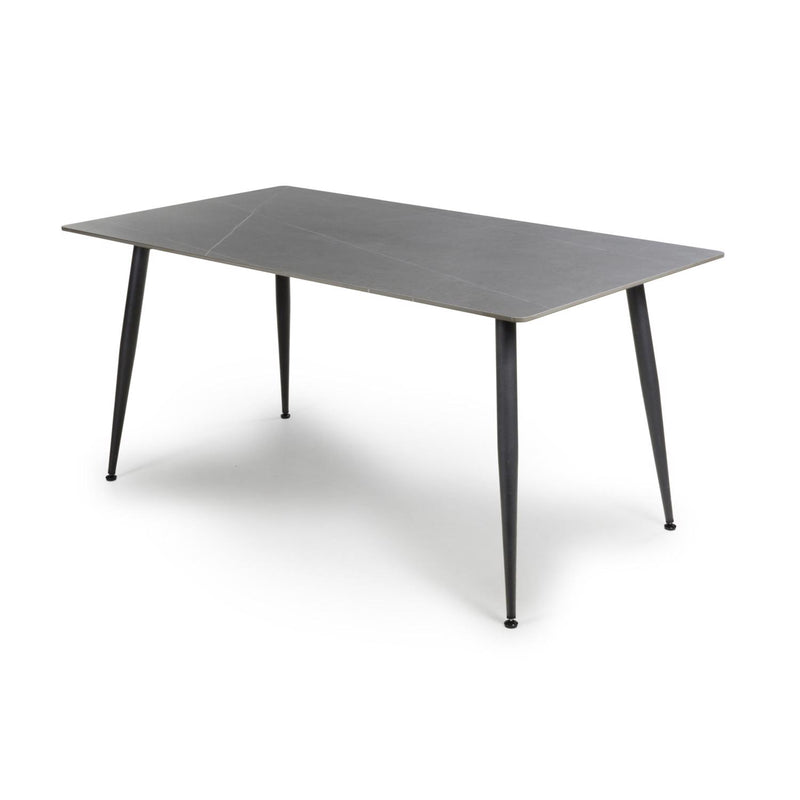 Monaco Grey Sintered Stone Dining Table With 4 Grace Grey Chairs