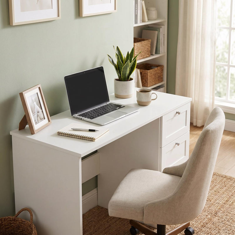 FWStyle Artus 3 Drawer Dressing Table - Matt White