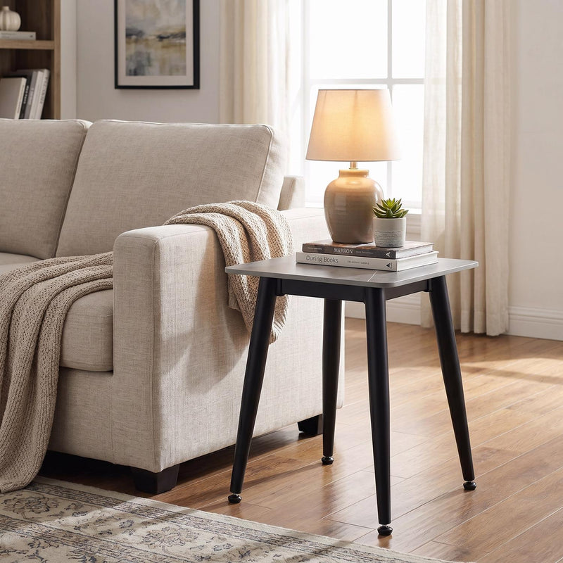 Monaco Sintered Stone Side Table Granite Effect - Grey