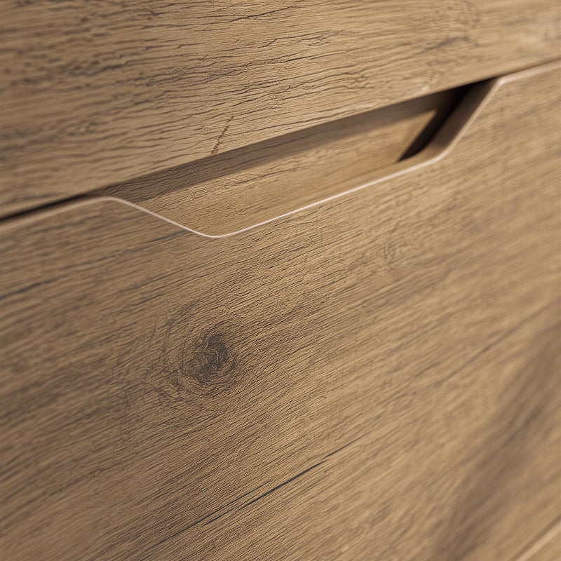 Luno 2 Drawer Bedside Table / Nightstand - Oak