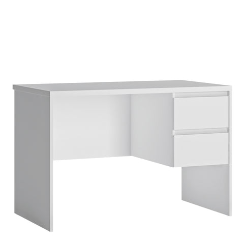 Fribo Desk 2 Drawer in Alpine White — front view