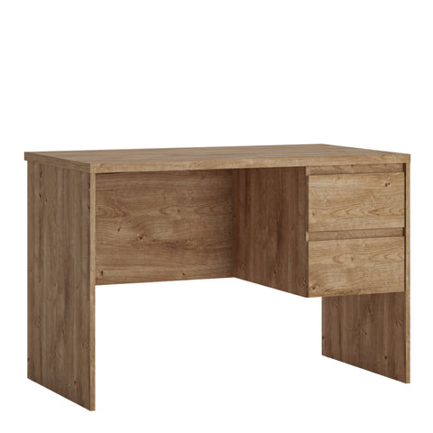 Fribo Desk 2 Drawer in Golden Ribbeck Oak — front view