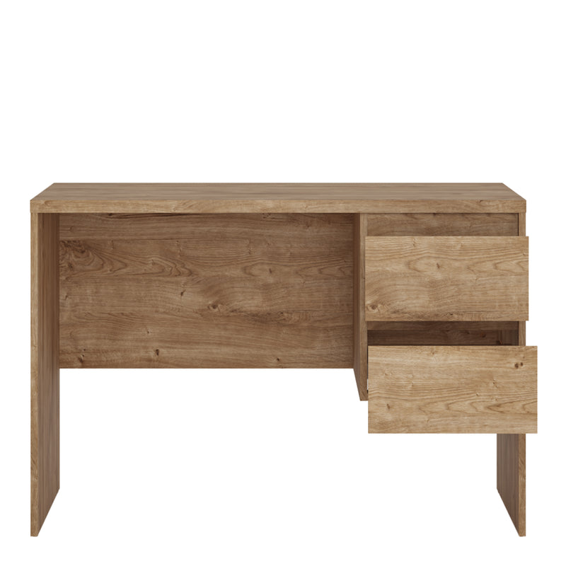 Fribo Desk 2 Drawer in Golden Ribbeck Oak — detail view