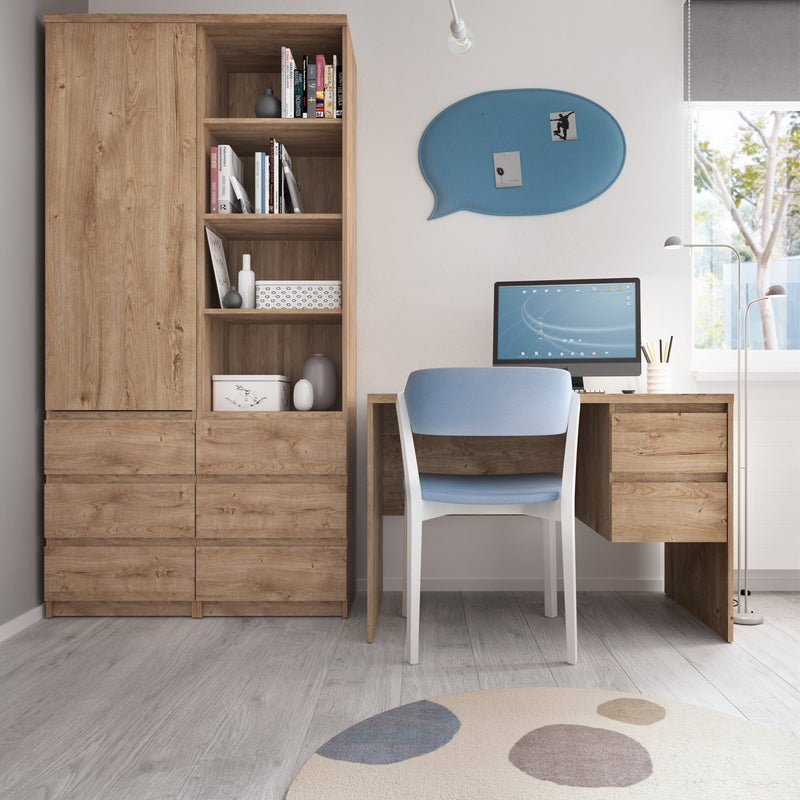 Fribo Desk 2 Drawer in Golden Ribbeck Oak — alternative angle