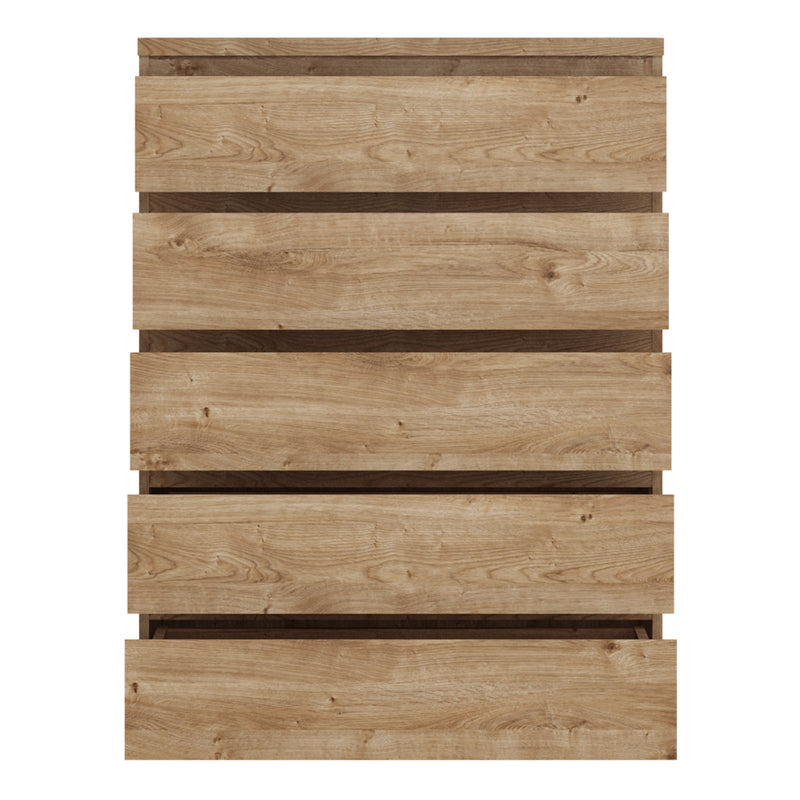 Fribo Chest of 5 Drawers in Golden Ribbeck Oak — detail view