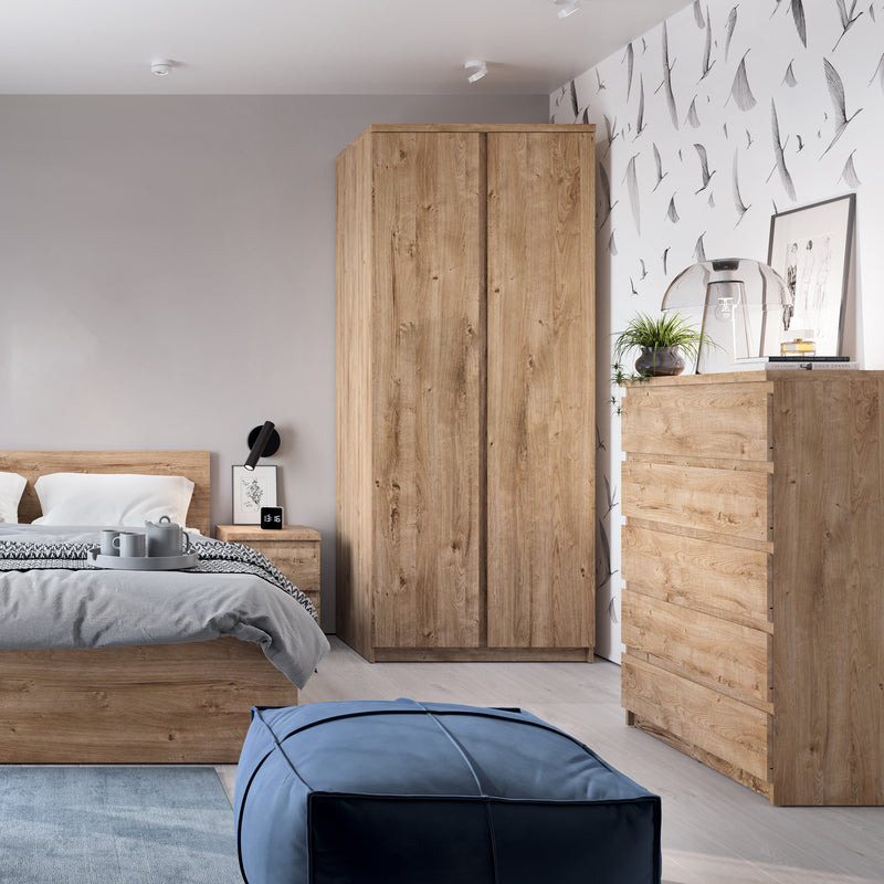 Fribo Chest of 5 Drawers in Golden Ribbeck Oak — alternative angle