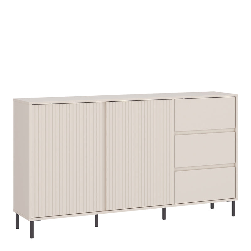 Avenale Sideboard 2 Door 3 Drawer in Cashmere — front view