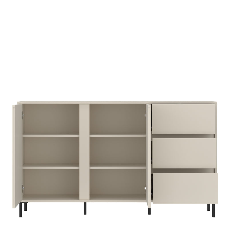 Avenale Sideboard 2 Door 3 Drawer in Cashmere — detail view