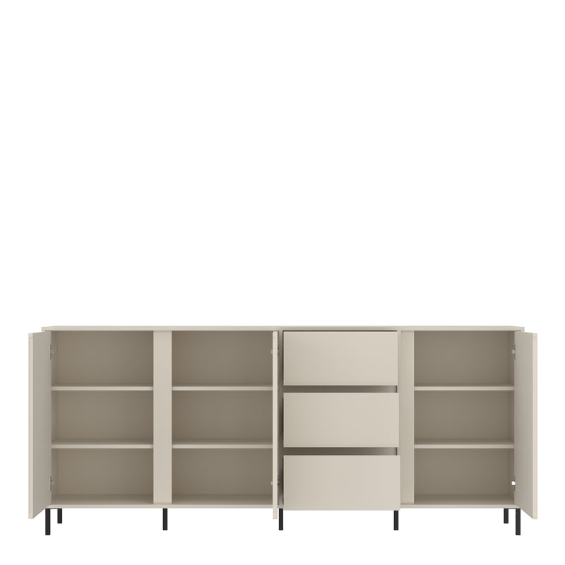 Avenale Sideboard 3 Door 3 Drawer in Cashmere — detail view