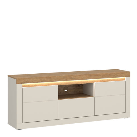 Naxxar TV Cabinet 2 Doors 1 Drawer Cashmere Stone Oak