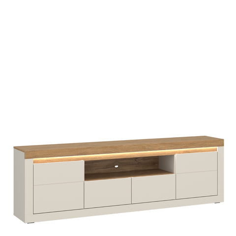 Naxxar TV Cabinet with 2 Doors and 2 Drawers in Cashmere and Stone Oak - view 1