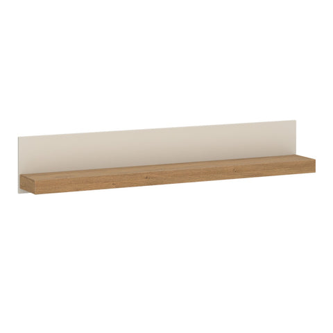 Naxxar Wall Shelf 154cm in Cashmere and Stone Oak - view 1