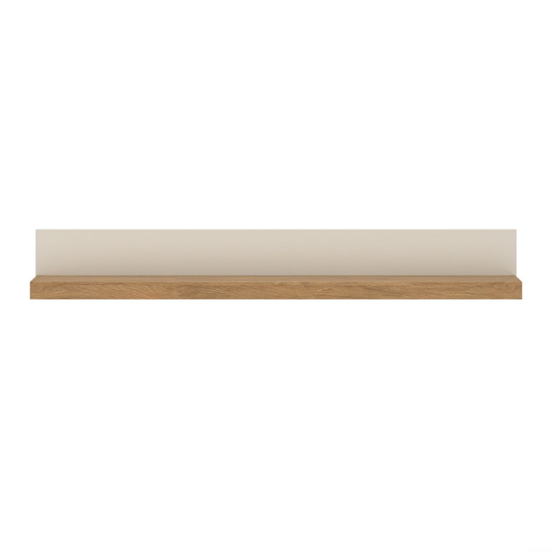 Naxxar Wall Shelf 194cm in Cashmere and Stone Oak - view 2