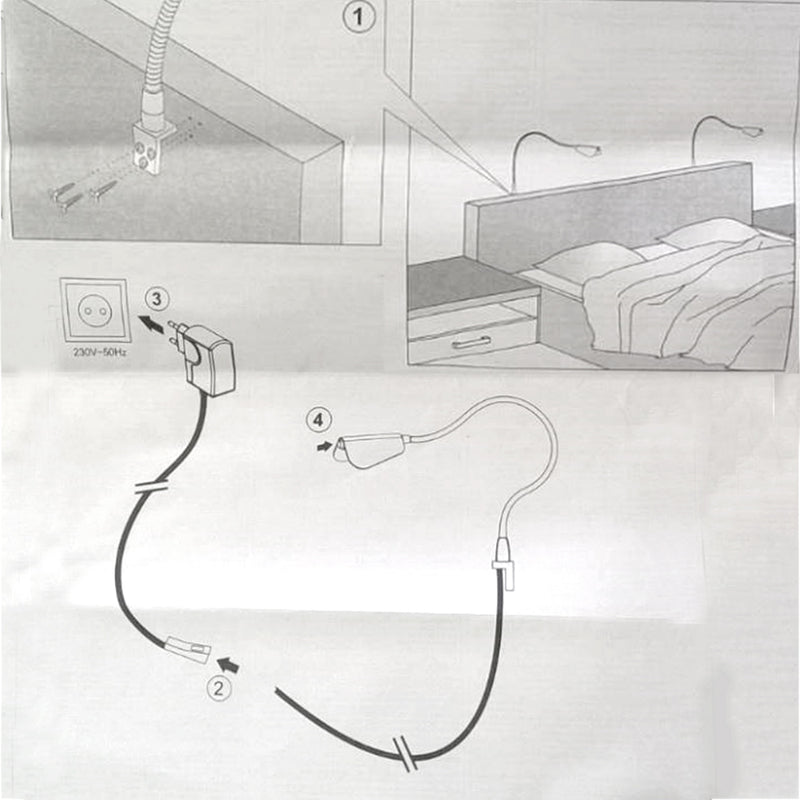 Cabinet Light Butterfly Reading lamp — detail view