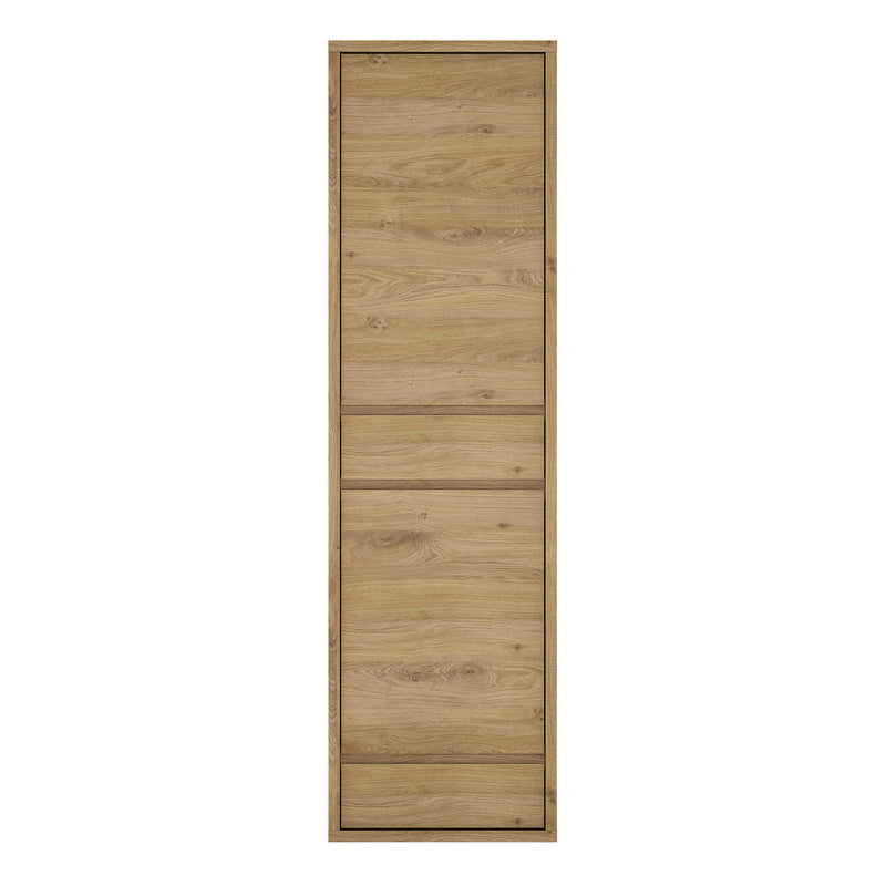 Shetland 2 Door 2 Drawer Narrow Cabinet — side angle