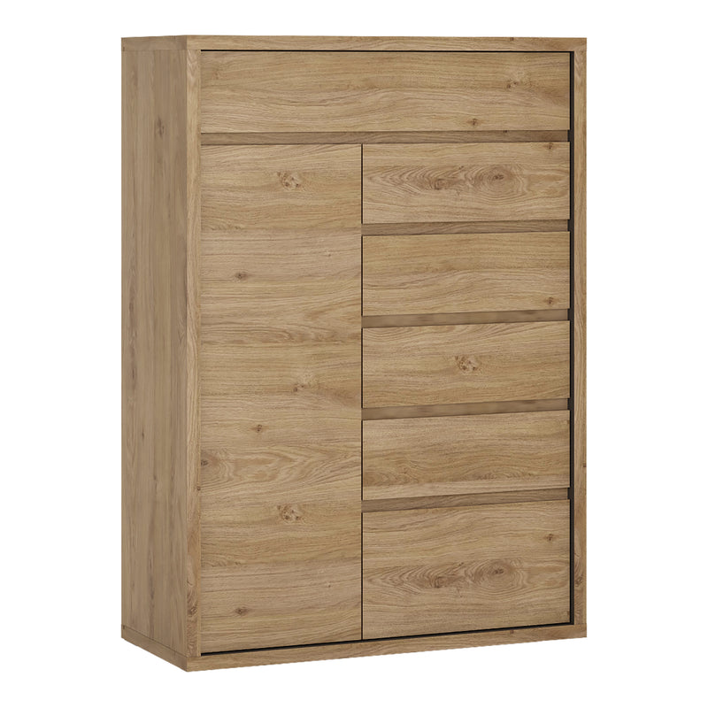 Shetland 1 Door 6 Drawer Cupboard — front view