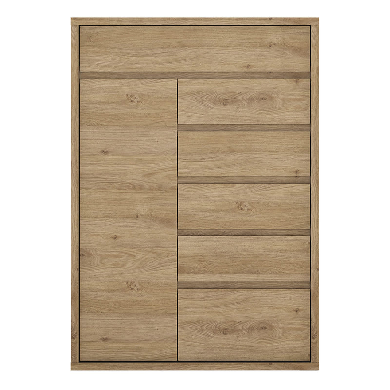 Shetland 1 Door 6 Drawer Cupboard — side angle