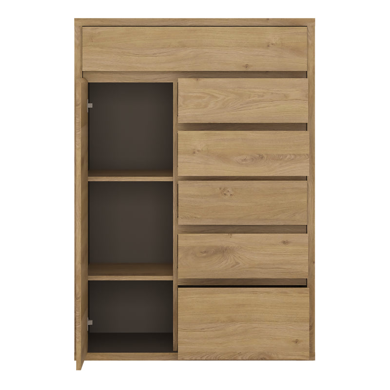 Shetland 1 Door 6 Drawer Cupboard — detail view