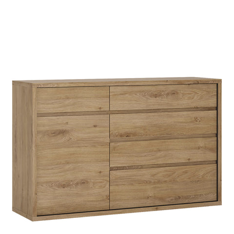 Shetland 1 Door 5 Drawer Cupboard — front view