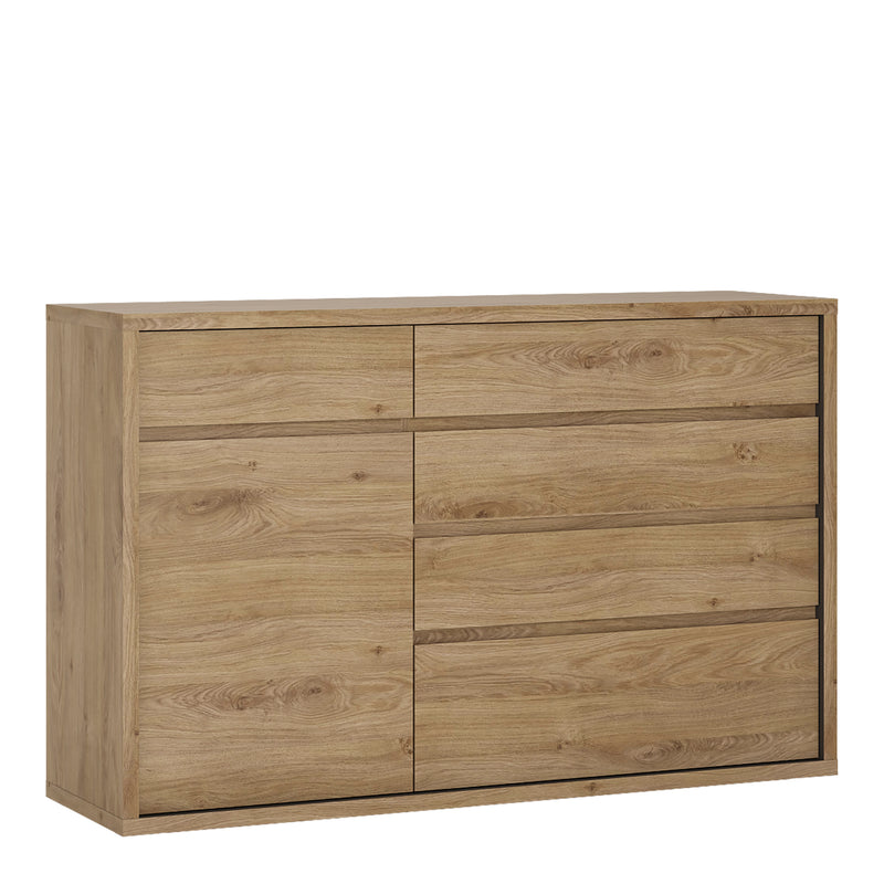 Shetland 1 Door 5 Drawer Cupboard — front view