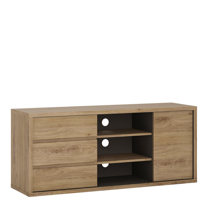 Shetland 1 Door 3 Drawer TV Cabinet — front view